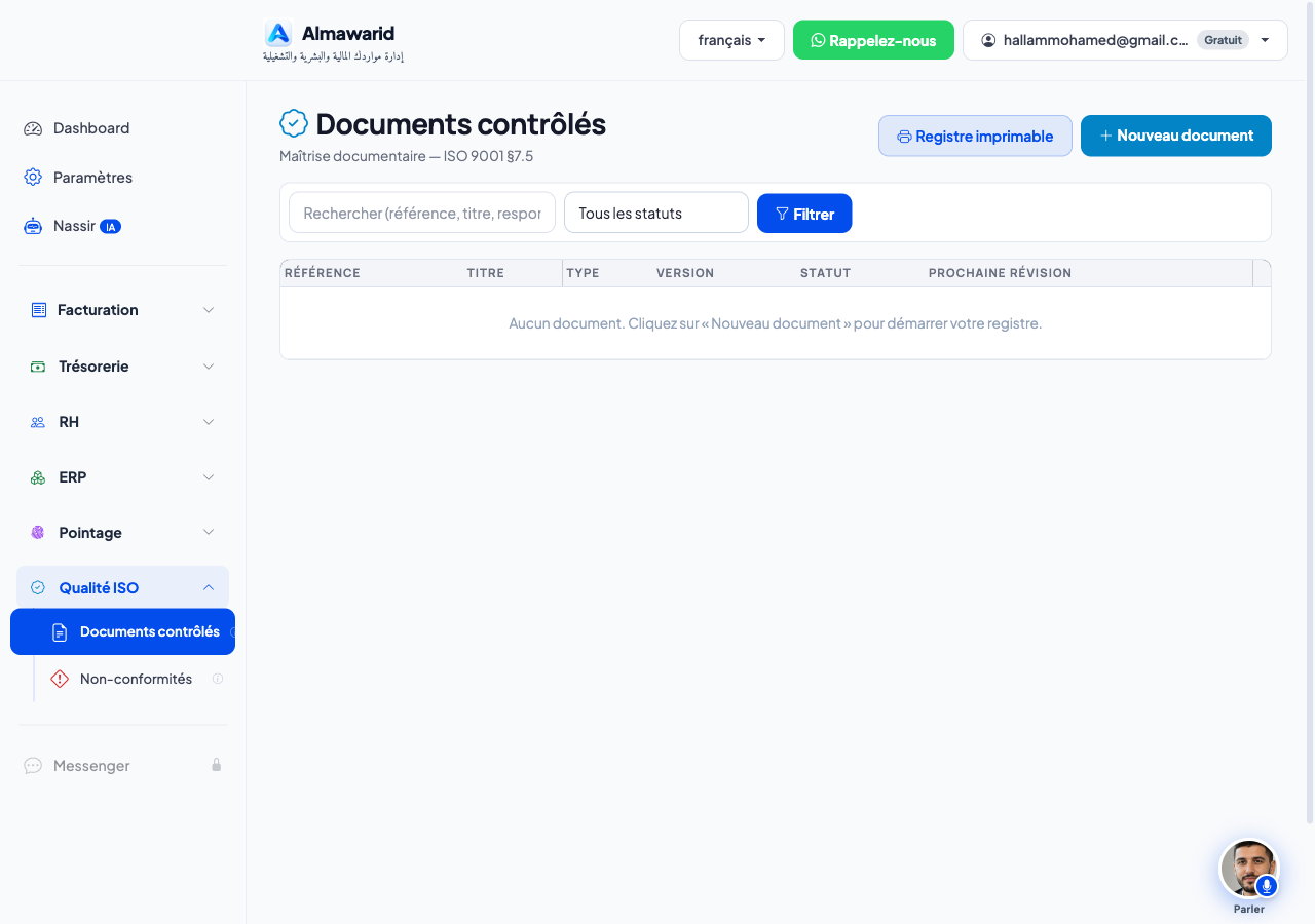 Maîtriser documents et non-conformités — Almawarid